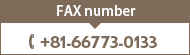 FAX +81-66773-0133